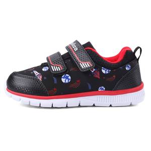 lot 1363 image: Ballaza Toddler Kid Spider Design Sneakers with Non-Slip Sole, Breathable Mesh, and Hook-and-Loop Closure BlackRed 20