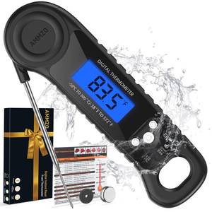 lot 2332 image: AMMZO Meat Thermometer Digital, Instant Read Food Thermometer for Cooking, Grilling, Baking, Frying & Candy Making, Essentials Kitchen Gadgets Accessory, Gifts for Men Women Dad Mom Birthday