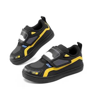 lot 2343 image: DREAM PAIRS Boys Car School Sneakers Causal Shoes,Black,10 Toddler