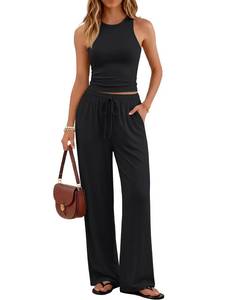 lot 2362 image: Trendy Queen Womens Summer 2 Piece Lounge Set Black Large
