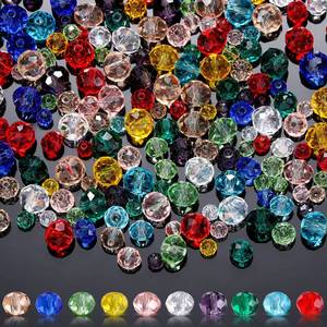 lot 2371 image: Hoteam 1000 Pcs Crystal Beads Mixed Faceted Jewelry Making,Fresh Color