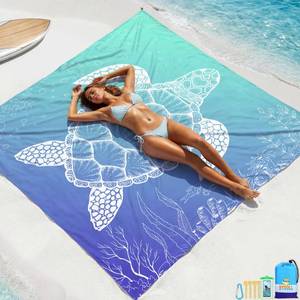 lot 2413 image: BYDOLL Beach Blanket Waterproof Sandproof 78�81 1-5 Adults Oversized Lightweight Large Picnic Mat Waterproof Sandproof Blanket for Beach Camping Hiking Travel