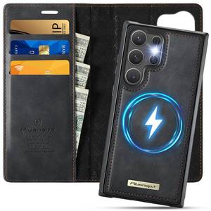 lot 2421 image: PlusnapX for Samsung Galaxy S25 Ultra 2in1 Detachable Wallet Case, Black