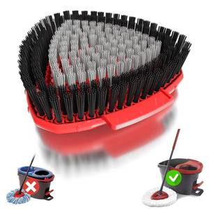 lot 2422 image: Spin Mop Replacement Scrub Brush Heads for O Cedar EasyWring 1-Tank