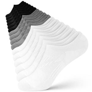 lot 2452 image: wernies No Show Socks for Women - 8 Pairs Low Cut Invisible Casual Short Ankle Socks for women BlackWhiteGray 5-8