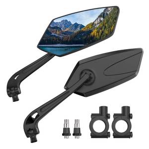 lot 2458 image: 2 Pack Handlebar Bike Mirrors, Bicycle Rear View Mirror -HD Version