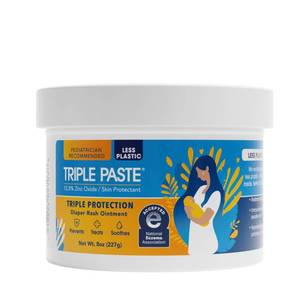 lot 2464 image: Triple Paste Diaper Rash Cream, Zinc Oxide Baby Ointment, 8 oz