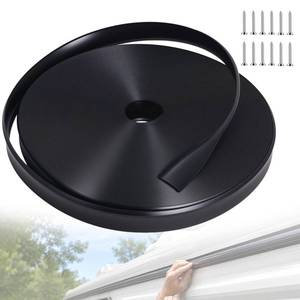 lot 2469 image: Podoy 78 100FT RV Vinyl Insert Black Molding Trim Screw Cover with Screws