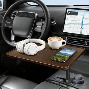 lot 5907 image: DYNVEX Car Desk 360° Rotation Cup Holder Tray