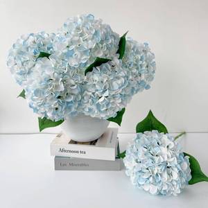 lot 5914 image: ZYTUYO Artificial Hydrangea Flowers 20 inch (5 Pack)
