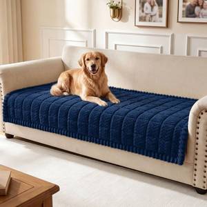 lot 5933 image: Smiry Couch Cover for Dogs, Non Slip Fuzzy Pet Sofa Covers Washable