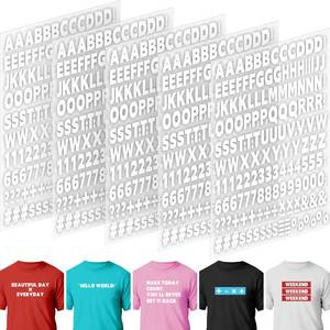 lot 6160 image: Comkrivy Iron On Letters and Numbers Set, 830 Pieces