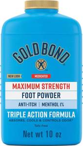 lot 6163 image: Gold Bond Medicated Foot Powder, Talc Free, 10 oz