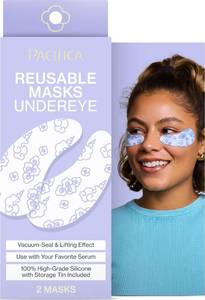 lot 6180 image: Pacifica Reusable Under-Eye Silicone Mask, 2-Pack