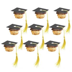 lot 6196 image: POUYRBA 50Pc Graduation Cap Chocolate Decorations