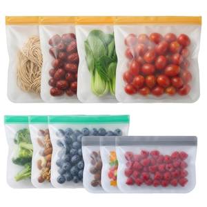 lot 6198 image: Anelueeoo 10 Pack Reusable Freezer Bags, BPA Free
