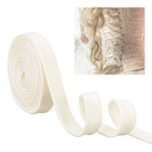 lot 6204 image: AHANDMAKER Adjustable Satin Corset Back Ribbon 137.8 Inch