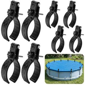 lot 6212 image: LFUTARI Pool Cover Clips Adjustable Set of 8