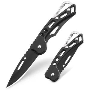 lot 6216 image: QZL EDC Pocket Knife, Small Folding Keychain, 4CR14 Steel