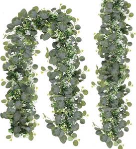 lot 6219 image: N&T Nieting Artificial Eucalyptus Garland 6ft 2-Pack