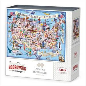 lot 6239 image: Boardwalk Puzzle Company 500-Piece Jigsaw Puzzle