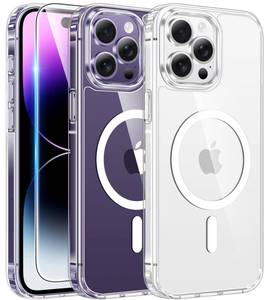 lot 6250 image: FNTCASE for iPhone 14 Pro Case Compatible with Magsafe Clear Phonecase