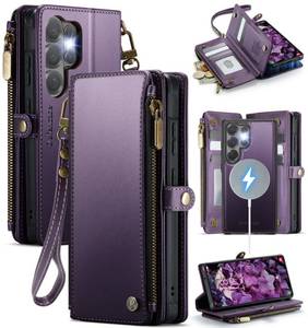 lot 6260 image: Defencase for Galaxy S26 Ultra Case Wallet Compatible with Magsafe, Purple