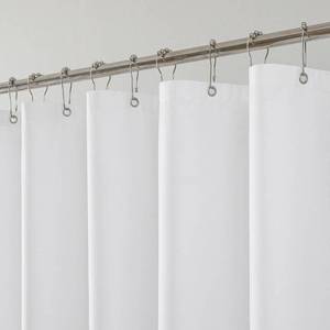 lot 6274 image: THAIGEE 1 Pack Water-Repellent Fabric Shower Curtain Liner, 72x72 White