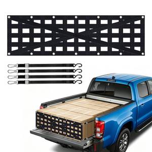 lot 7422 image: Heavy Duty Tailgate Net for Truck Bed, Cargo Net Durable Truck Bed Extender Tailgate Cargo Net with 4 Adjustable Buckle Straps, Fit for Trailer, Pickup, Boat, Jeep, SUV(60x18)