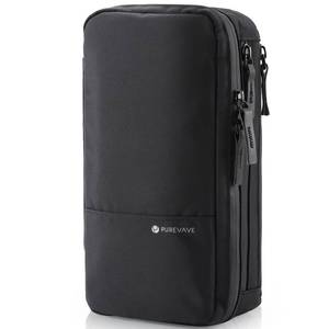 lot 8432 image: Purevave Compact Mens Toiletry Travel Bag Hanging, Mens Dopp Kit for Travel Waterproof, Wash Pouch Black