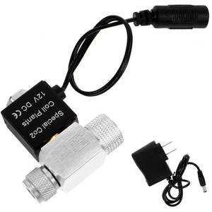 lot 8450 image: Sosoport Aquarium CO2 Solenoid Valve Low Temperature Magnetic Valve DIY CO2 Regulator with US Plug Compact Fish Tank Accessory