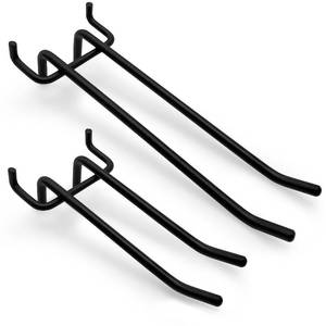lot 9376 image: Suntree 40Pack Black Heavy Duty Pegboard Hooks - Double Arm Design for Standard 14 Thick Pegboards with 316 Holes, Organize Tools & Utensils in Garage, Kitchen, Workshop