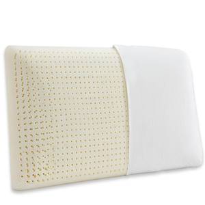 lot 9410 image: Talalay Latex Pillow, Extra Soft Latex Pillow for Sleeping, Bed Pillow for Back with Removable Cotton Cover, Side and Stomach Sleepers, Helps Relieve Shoulder and Neck Pain (Queen (Extra Soft))