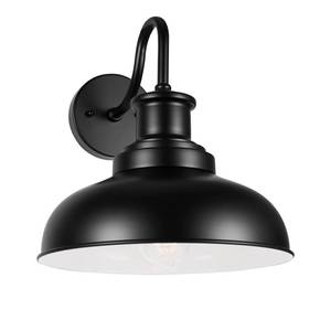 lot 9425 image: Diyel Outdoor Barn Light Outdoor Wall Sconce Farmhouse Exterior Wall Mount Light Vintage Outside Lighting Fixture Industrial Black White Lantern for Porch, Entryway, Garage, 1 Pack