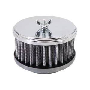 lot 10081 image: KIPA Chrome Air Cleaner Filter 4 x 2 assembly Fits for carburetor with 2 58 or 2 516 neck diameter Washable 7151 4354 1489 6475 4790