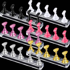 lot 10109 image: Blulu 6 Magnetic Nail Stand,Gold, Silver, Light Pink, Black, White, Pink