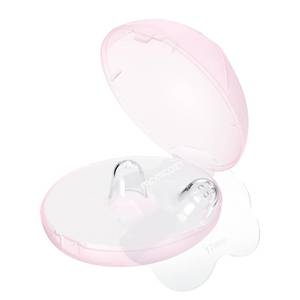 lot 10116 image: Momcozy Floral Contact Nipple Shields for Breastfeeding (1 Pair, 17mm)