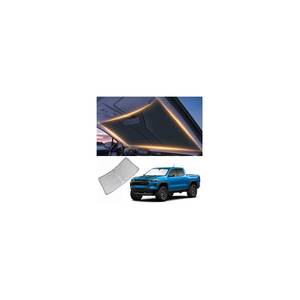 lot 10117 image: Windshield Sun Shade for Chevy Silverado 1500 Front Window Shades Cover for 1999-2024 2025 2026 Silverado 1500 Windshield Sun Visor Protector Car Accessories