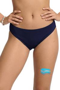 lot 10143 image: Period Swimwear Low Rise Menstrual Swim Leakproof Bikini Bottom Navy S