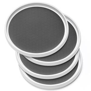 lot 11907 image: Landneoo 10 Inch Non-Skid Lazy Susan Organizers �� 4 Pack