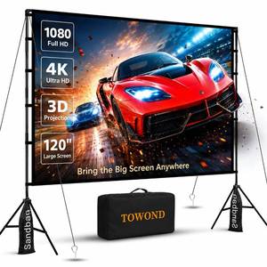 lot 11920 image: TOWOND 120 Inch Projector Screen with Stand