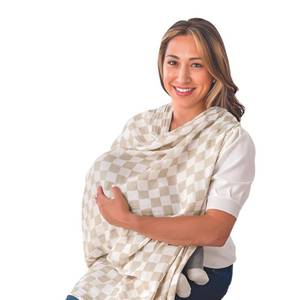 lot 11926 image: Itzy Ritzy Breastfeeding Boss Multi-Use Wrap Checkerboard