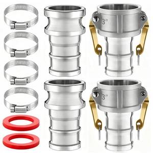 lot 11933 image: Innconee 3 Inch Camlock Fittings Type C&E Set