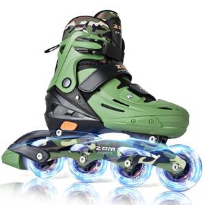 lot 11936 image: 2PM SPORTS Kids Inline Skates with Light Up Wheels Medium