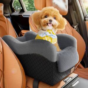 lot 11942 image: Mavora Max Center Console Dog Car Seat, Grey, Small
