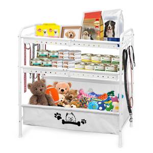 lot 11944 image: Rvelidode 3-Tier Dog Toy Storage Basket Organizer