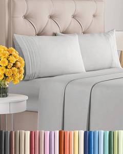 lot 11954 image: CGK Unlimited King Size 4 Piece Sheet Set