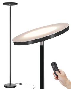 lot 11956 image: JOOFO LED Torchiere Floor Lamp with Remote Control