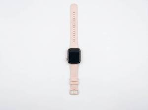 lot 12092 image: Smart Watch with Pink Sport Band and Charger