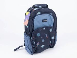 lot 12097 image: Mommore Space-Themed Backpack w Laptop Compartment